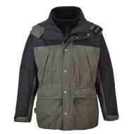 Jacheta de protectie vatuita, 3 in 1, impermeabila, Orkney[S532] Gri