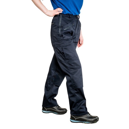 Pantaloni de lucru pentru femei, tercot, 210g/m2, Negru Pantaloni de lucru pentru femei, tercot, 210g/m2, Negru