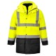 Jacheta vatuita reflectorizanta, 5 in 1, inalta vizibilitate, Galben si negru Jacheta vatuita reflectorizanta, 5 in 1, inalta vizibilitate, Galben si negru