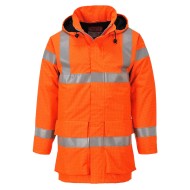 Jacheta de protectie ignifuga vatuita, reflectorizanta, antistatica, Portocaliu