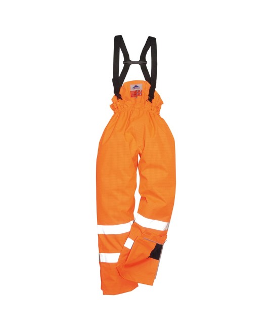 Pantaloni de protectie reflectorizanti, ignifugi si antistatici, Portocaliu