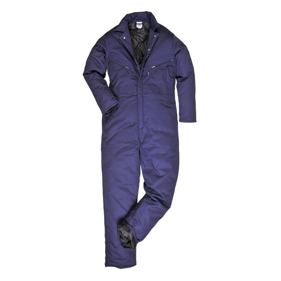 Combinezon vatuit, inchidere cu capse ascunse, certificat EN342, 445g/m2, Bleumarin Combinezon vatuit, inchidere cu capse ascunse, certificat EN342, 445g/m2, Bleumarin