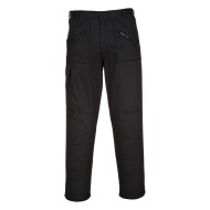 Pantaloni de lucru rezistenti, 11 buzunare, tercot, 245g/m2 [S887] regular, negru