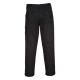 Pantaloni de lucru rezistenti, 11 buzunare, tercot, 245g/m2, tall, negru