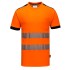 Tricou cu maneca scurta HiVis reflectorizant, calitate premium PW3 [T181] Portocaliu fosforescent