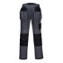 Pantaloni de lucru foarte rezistenti, buzunare pentru scule, tercot, 300g/m2, gama premium PW3 [T602] Gri si negru