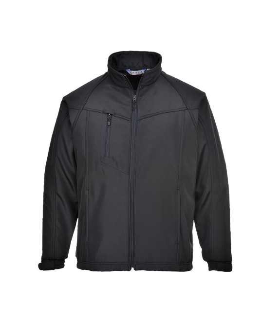 Jacheta softshell, membrana dubla, captusita cu micropolar fleece [TK40] Negru