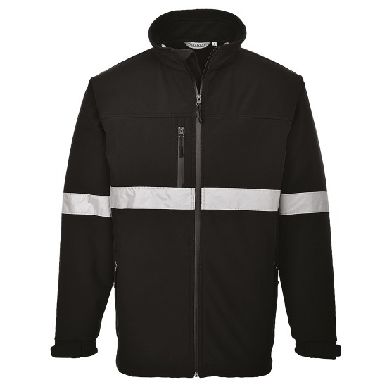 Jacheta softshell reflectorizanta, membrana tripla, Iona [TK54] Negru