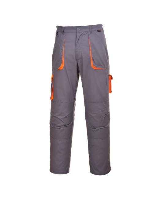 Pantaloni de lucru Texo Contrast, tercot 245g/m2 [TX11] Gri-portocaliu