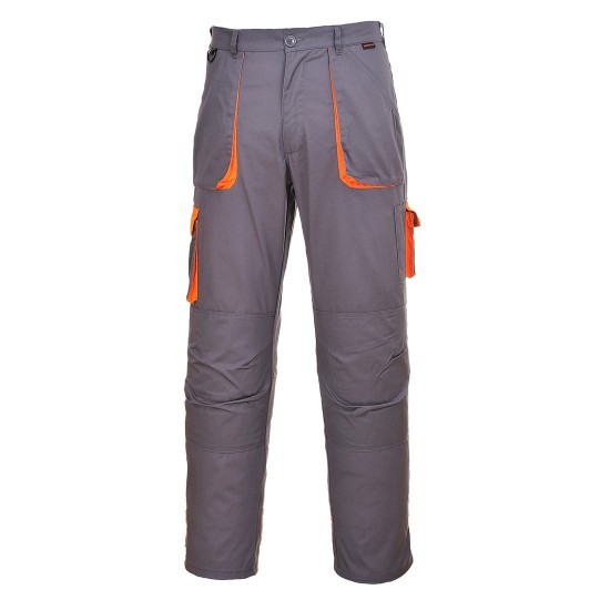 Pantaloni de lucru Texo Contrast, tercot 245g/m2 [TX11] Gri-portocaliu