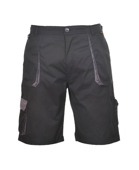 Pantaloni de lucru scurti gama Quality Portwest, colectia Texo Contrast [TX14] Negru