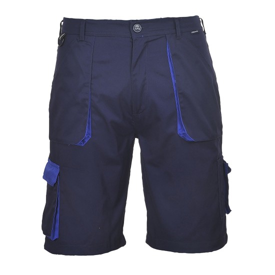 Pantaloni de lucru scurti gama Quality Portwest, colectia Texo Contrast [TX14] Bleumarin