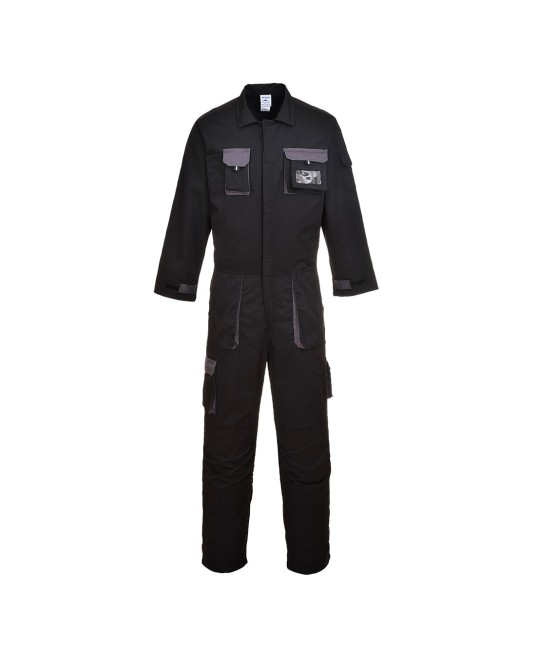 Combinezon de lucru gama Quality Portwest, colectia Texo Contrast [TX15] Negru