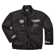 Jacheta vatuita, gama Quality Portwest, colectia Texo Contrast  [TX18] Negru