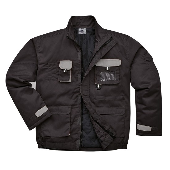 Jacheta vatuita, gama Quality Portwest, colectia Texo Contrast  [TX18] Negru