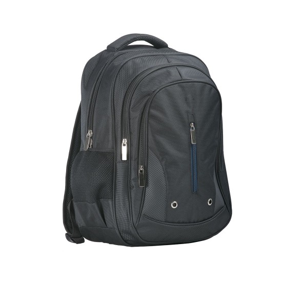 Rucsac cu Trei Buzunare [B916] Negru