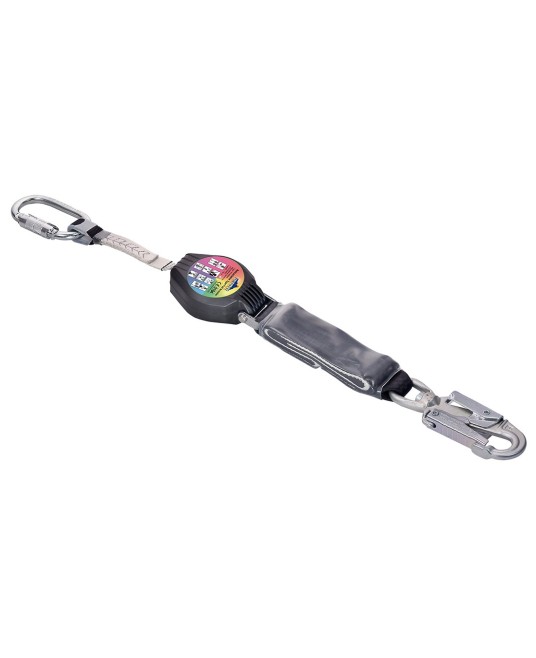 Linia vietii  autoretractabila, sistem de protectie pentru lucrul la inaltime [FP48] Negru