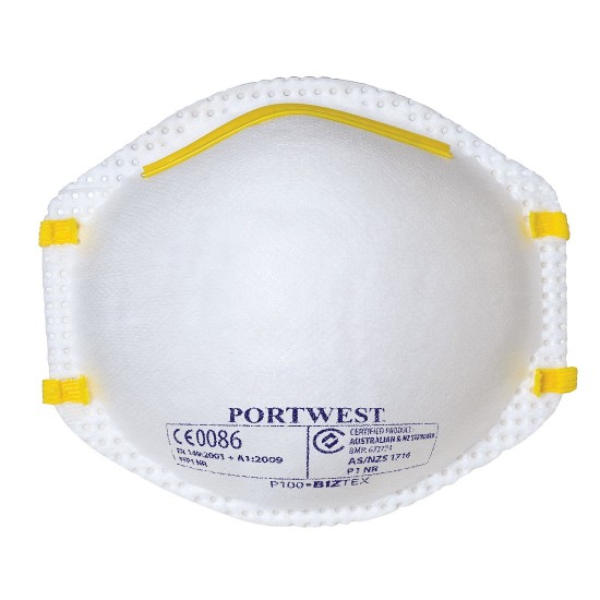 Masca de protectie respiratorie Dust Mist FFP1, 20 buc [P100] Alb