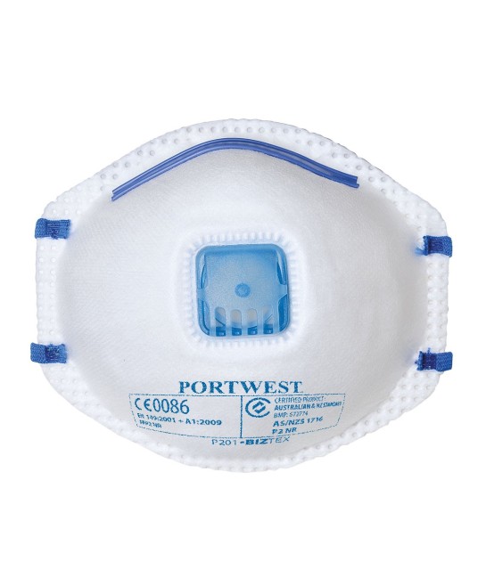 Masca de protectie respiratorie cu valva Dust Mist FFP2 [P201] Alb