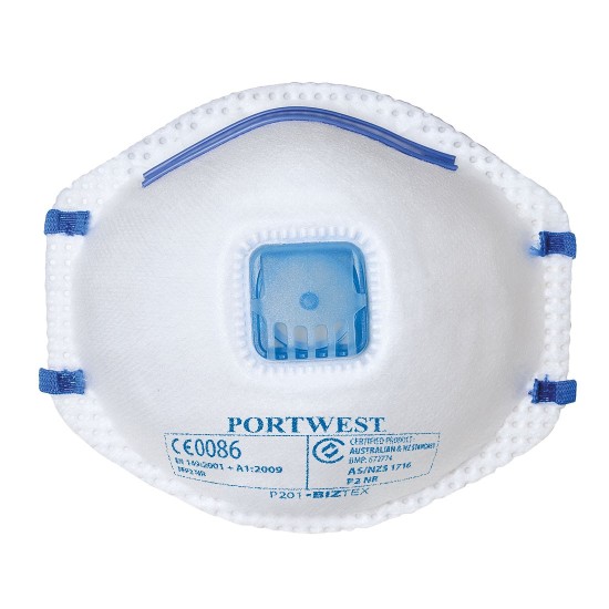 Masca de protectie respiratorie cu valva Dust Mist FFP2 [P201] Alb