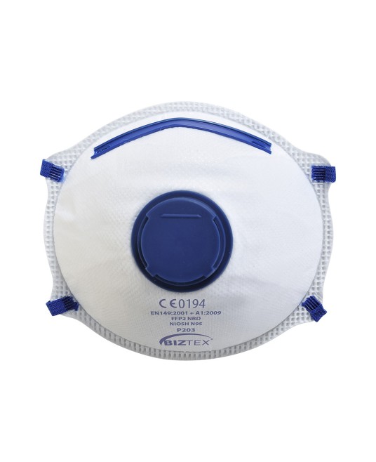 Masti de protectie Dolomita FFP2 cu Valva, 10 buc [P203] Alb