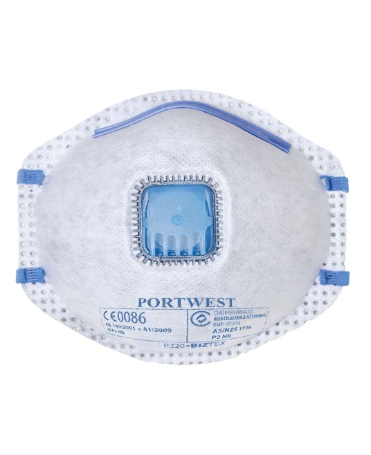 Masti de protectie cu Carbon si Supapa Dust Mist Fume FFP2, 10 buc [P220] Alb