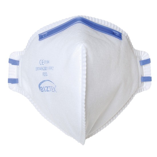 Masca de protectie Respirator FFP2 Dust Mist Fold Flat, 20 buc [P250] Alb