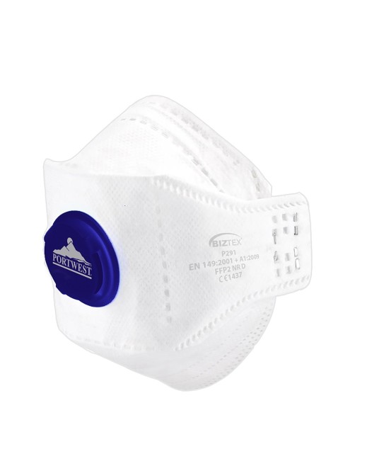 Masca de protectie cu valva Dolomite Fold EAGLE FFP2, 10 buc [P291] Alb