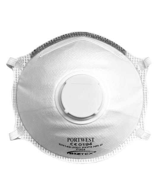 Masca de protectie FFP3 cu valva, Dolomite Light Cup, 10 buc/cutie [P304] Alb