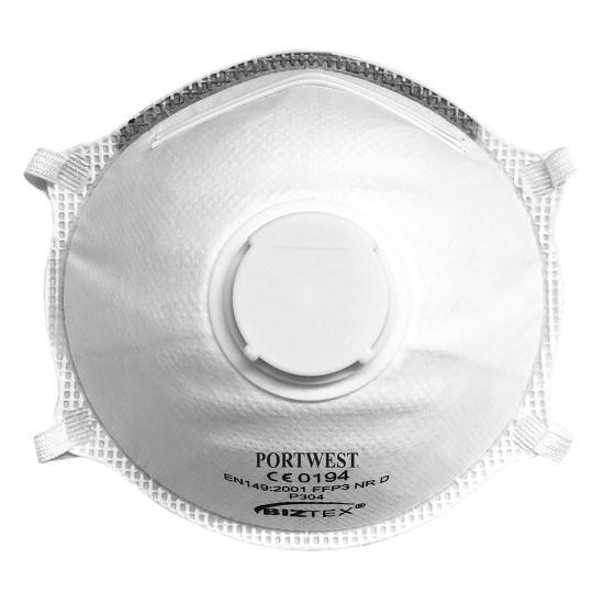 Masca de protectie FFP3 cu valva, Dolomite Light Cup, 10 buc/cutie [P304] Alb