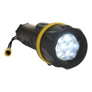 Lanterna din cauciuc 7 LED [PA60] Galben si negru