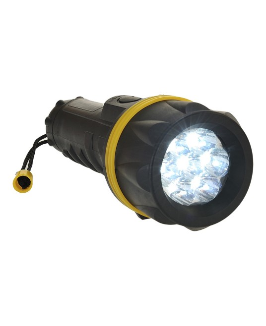 Lanterna din cauciuc 7 LED  [PA60] Galben si negru