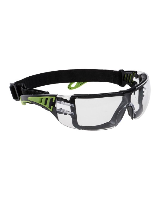 Ochelari de protectie dielectrici, banda elastica lata, spuma detasabila [PS11] Transparent