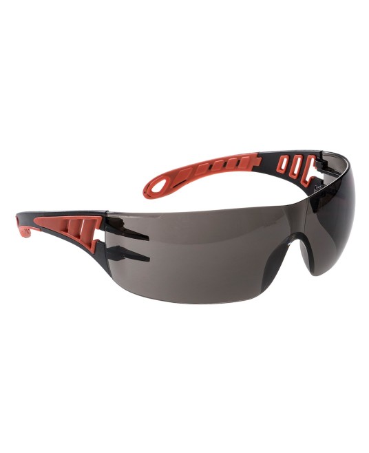 Ochelari de protectie dielectrici, gauri laterale pentru ventilatie sporita [PS12] Fumuriu