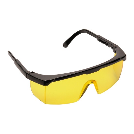 Ochelari de protectie EN166, lentile panoramice, 32gr [PW33] Amber