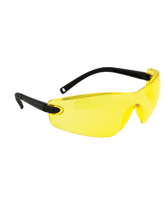 Ochelari de protectie EN166, fara rame, brate moi, snur inclus, 28gr [PW34] Amber