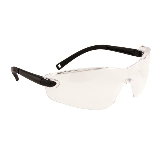 Ochelari de protectie EN166, fara rame, brate moi, snur inclus, 28gr [PW34] Transparent