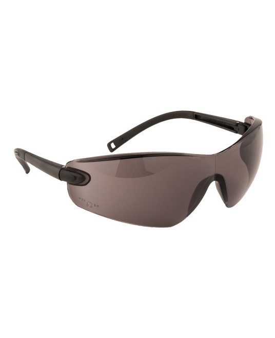 Ochelari de protectie EN166, fara rame, brate moi, snur inclus, 28gr [PW34] Fumuriu