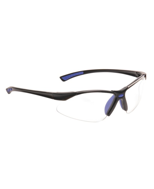 Ochelari de protectie EN 166, brate moi pentru confort, snur inclus, 26 gr [PW37] Albastru