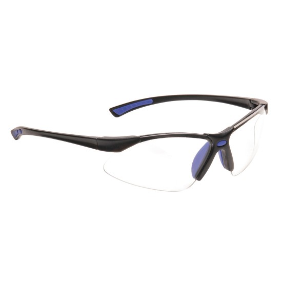 Ochelari de protectie EN 166, brate moi pentru confort, snur inclus, 26 gr [PW37] Albastru