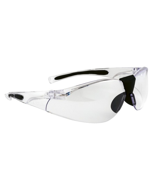 Ochelari de protectie EN166, lentile curbate, snur inclus, 28 gr [PW39] Transparent