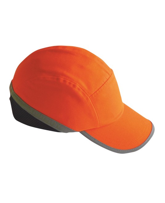 Sapca de protectie cu calota interioara, plasa de aerisire in spate, Hi-Vis [PW79] Portocaliu
