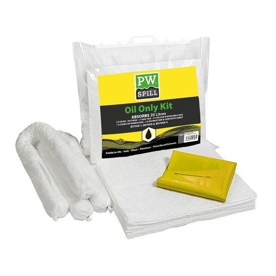 Set Absorbtie Doar Ulei 20 l, 6 buc, Alb Set Absorbtie Doar Ulei 20 l, 6 buc, Alb