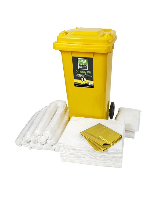 Set Absorbtie Doar Ulei 120 l, Alb