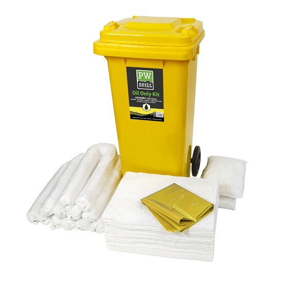 Set Absorbtie Doar Ulei 120L, Alb Set Absorbtie Doar Ulei 120L, Alb