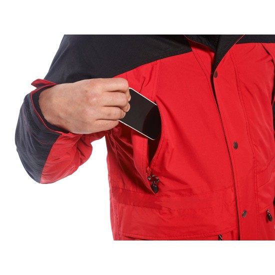 Jacheta de protectie vatuita, 3 in 1, impermeabila, Orkney, Gri