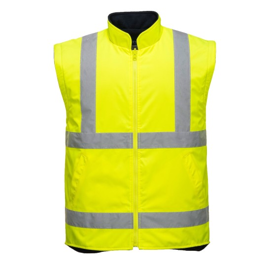 Jacheta vatuita reflectorizanta, 5 in 1, inalta vizibilitate, Rosu si bleumarin Jacheta vatuita reflectorizanta, 5 in 1, inalta vizibilitate, Rosu si bleumarin