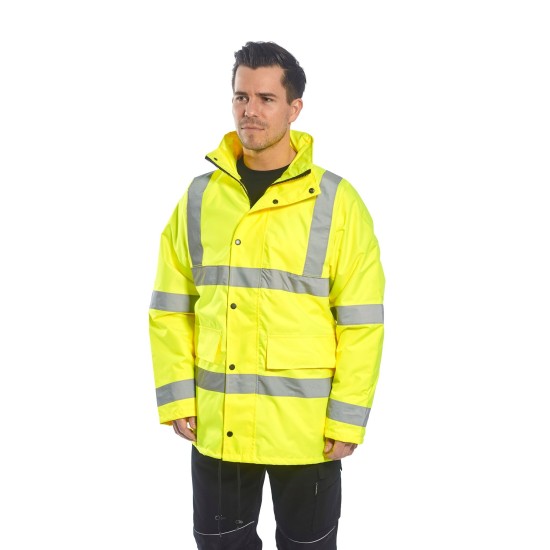 Jacheta vatuita reflectorizanta, 5 in 1, inalta vizibilitate, Galben Jacheta vatuita reflectorizanta, 5 in 1, inalta vizibilitate, Galben