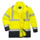Jacheta vatuita reflectorizanta, 4 in 1, inalta vizibilitate, impermeabila, Galben si bleumarin Jacheta vatuita reflectorizanta, 4 in 1, inalta vizibilitate, impermeabila, Galben si bleumarin