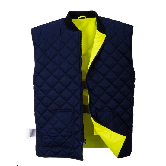Jacheta vatuita reflectorizanta, 4 in 1, inalta vizibilitate, impermeabila, Galben si bleumarin Jacheta vatuita reflectorizanta, 4 in 1, inalta vizibilitate, impermeabila, Galben si bleumarin